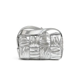 Bottega Veneta Mini Padded Cassette Bag - Silver