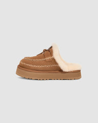 UGG Lace Bow Platform Slippers