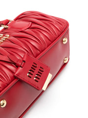 Miu Miu Arcadie matelassé leather bag |Red (Mirror)