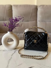 Chanel Mini Top Handle Flap Bag (Mirror)