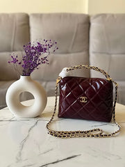 Chanel Mini Top Handle Flap Bag (Mirror)