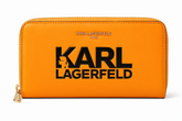 Karl Lagerfeld K/Ikonik Zip-Around Wallet - Light Brown (Mirror)