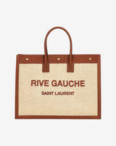 Saint Laurent Beige/Brown Rive Gauche Tote Handbag