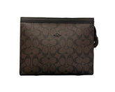 Coach Signature Pouch - Brown/Black