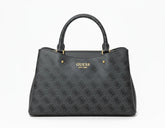 GUESS Quattro G Logo Printed Satchel Bag