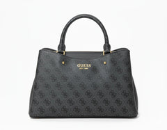 GUESS Quattro G Logo Printed Satchel Bag