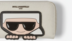 Karl Lagerfeld K/Ikonik Zip Wallet