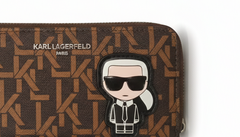 Karl Lagerfeld K/Ikonik Zip Wallet