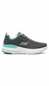Skechers Max Cushioning Premier Sneaker - Dark Grey/ Mint Green (Mirror)