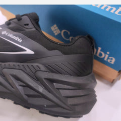 Columbia Vitesse OutDry men's sneakers in all black with a thick midsole.