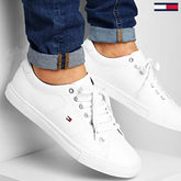 Tommy Hilfiger Hi Vulc Core Low Stripes Sneaker - WHT