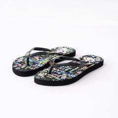 DKNY Graffiti-Print Flip Flops