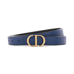 Dior logo-lettering Leather Belt | Blue