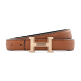 Hermès H Belt Buckle & Reversible Leather Strap - Camel/Black