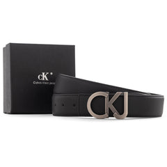 Calvin Klein Jeans Leather Belt For Men -Black