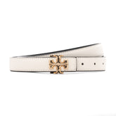 Tory Burch Women's Reversible Logo Belt | White