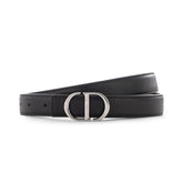 Dior logo-lettering Leather Belt | Black