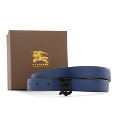 Burberry TB Monogram Leather Belt – Blue