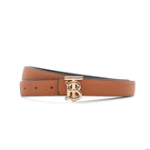 Burberry TB Monogram Leather Belt – Camel