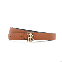 Burberry TB Monogram Leather Belt – Camel