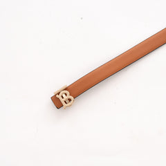 Burberry TB Monogram Leather Belt – Camel