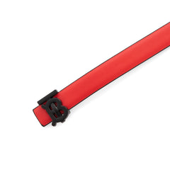 Burberry TB Monogram Leather Belt - Red