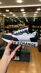 Armani Exchange-Men's-Sneaker - White/Black (Mirror)