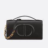Mini Dior CD Signature Bag Calfskin - Black(Mirror)