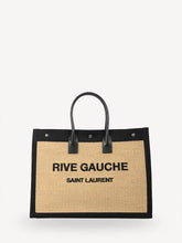 Saint Laurent Beige/Black Rive Gauche Tote Handbag