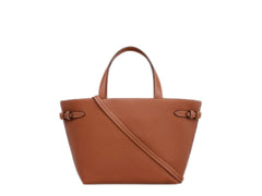 Celine Mini cabas Anais cuir Triomphe in grained calfskin - Tan (Mirror)