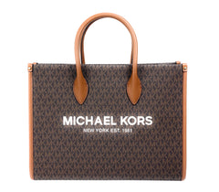 Michael Kors Signature Logo Tote Bag - Brown
