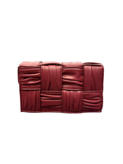Bottega Veneta Mini Padded Cassette Bag - burgundy