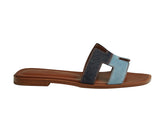Hermès Oran Sandal - Dark Blue/Light Blue