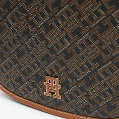 Tommy Hilfiger TH Monoplay Crossbody Saddle Bag - Brown