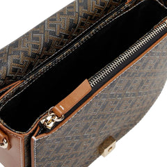 Tommy Hilfiger TH Monoplay Crossbody Saddle Bag - Brown