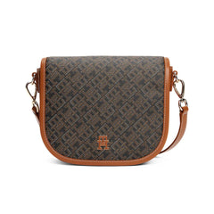 Tommy Hilfiger TH Monoplay Crossbody Saddle Bag - Brown