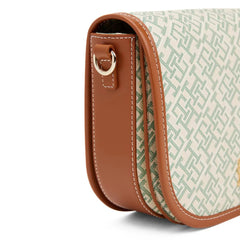 Tommy Hilfiger TH Monoplay Crossbody Saddle Bag - Green