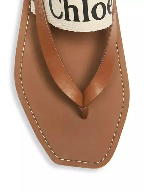 Chloé Woody Sandals White