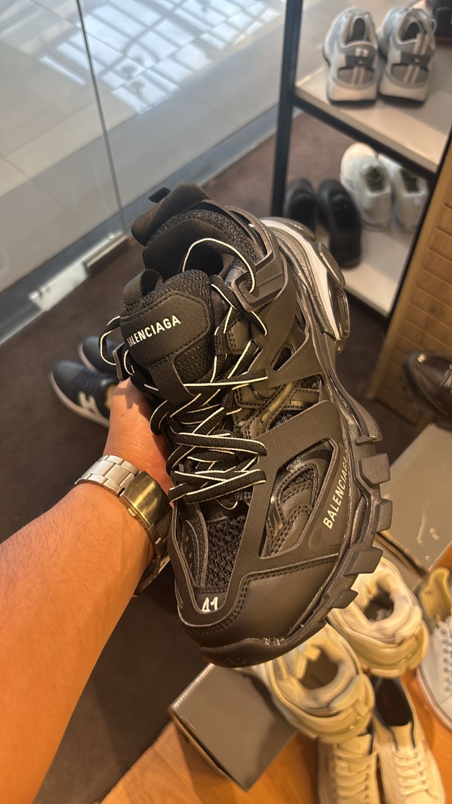 Balenciaga BLACK ‘Track’ sneakers (Mirror)