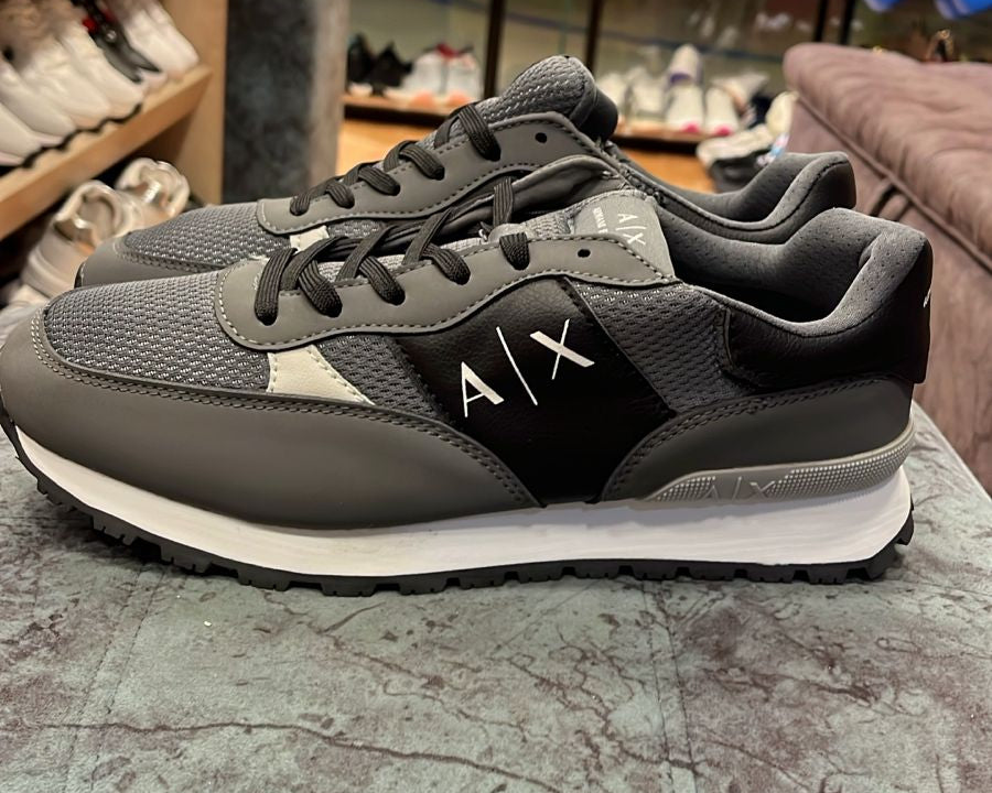 Tenis Armani Exchange AX Para Hombre - Grey (Mirror)
