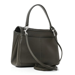 Balenciaga  Natural Smooth Calfskin Mini Rodeo Top Handle Handbag - Black