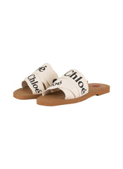 Chloé Mules Woody White/Black