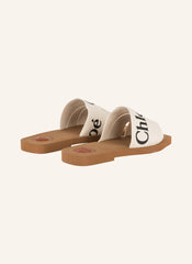 Chloé Mules Woody White/Black