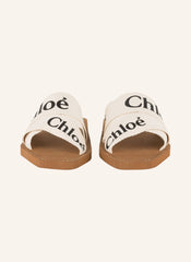 Chloé Mules Woody White/Black