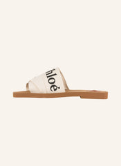 Chloé Mules Woody White/Black