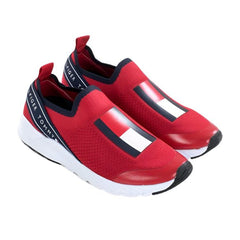 Tommy Hilfiger Low Cut Slip on Sneaker Kids- RED