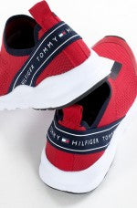 Tommy Hilfiger Low Cut Slip on Sneaker Kids- RED