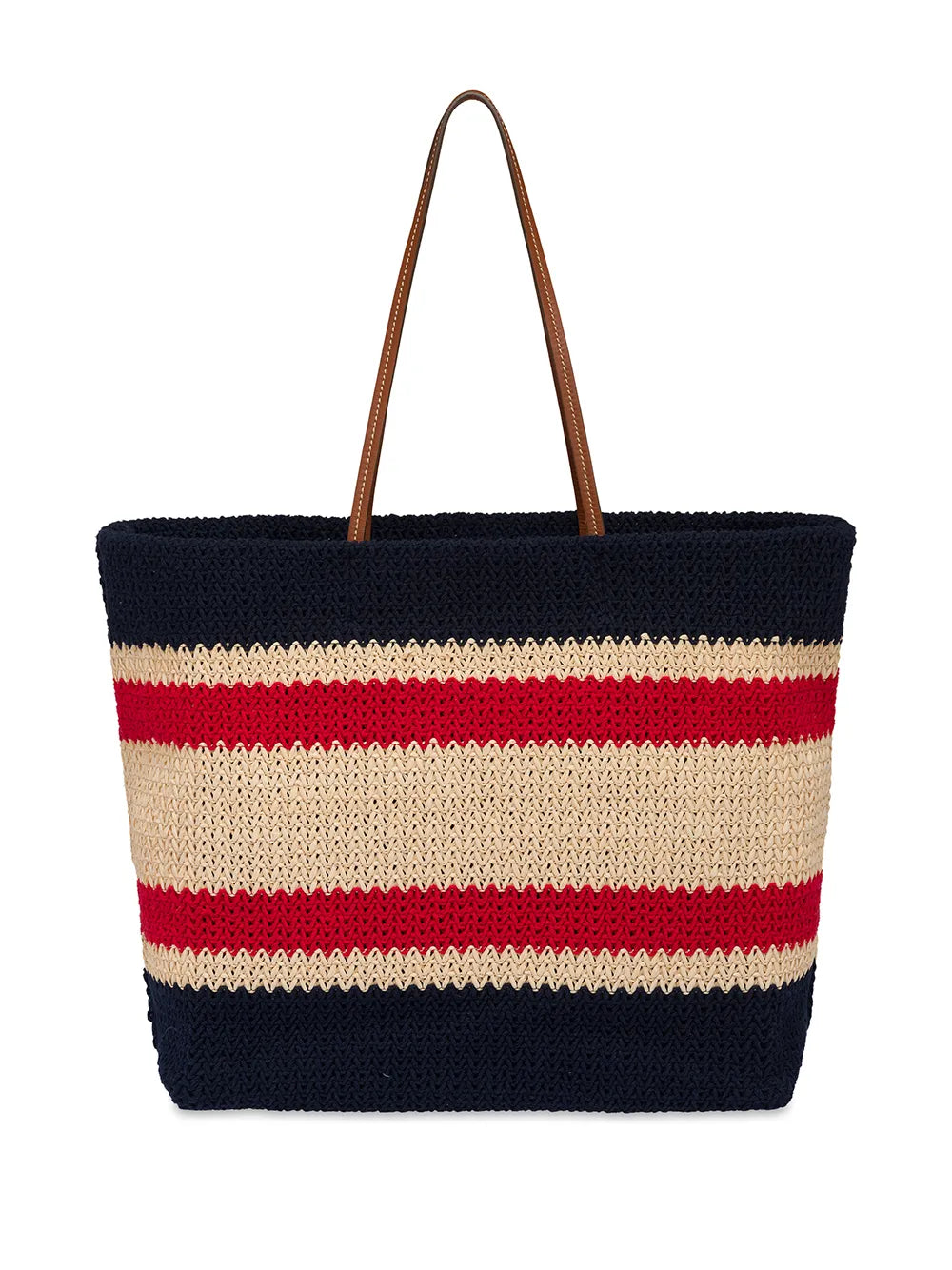 Miu Miu Striped Woven Top Handle Bag