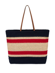 Miu Miu Striped Woven Top Handle Bag
