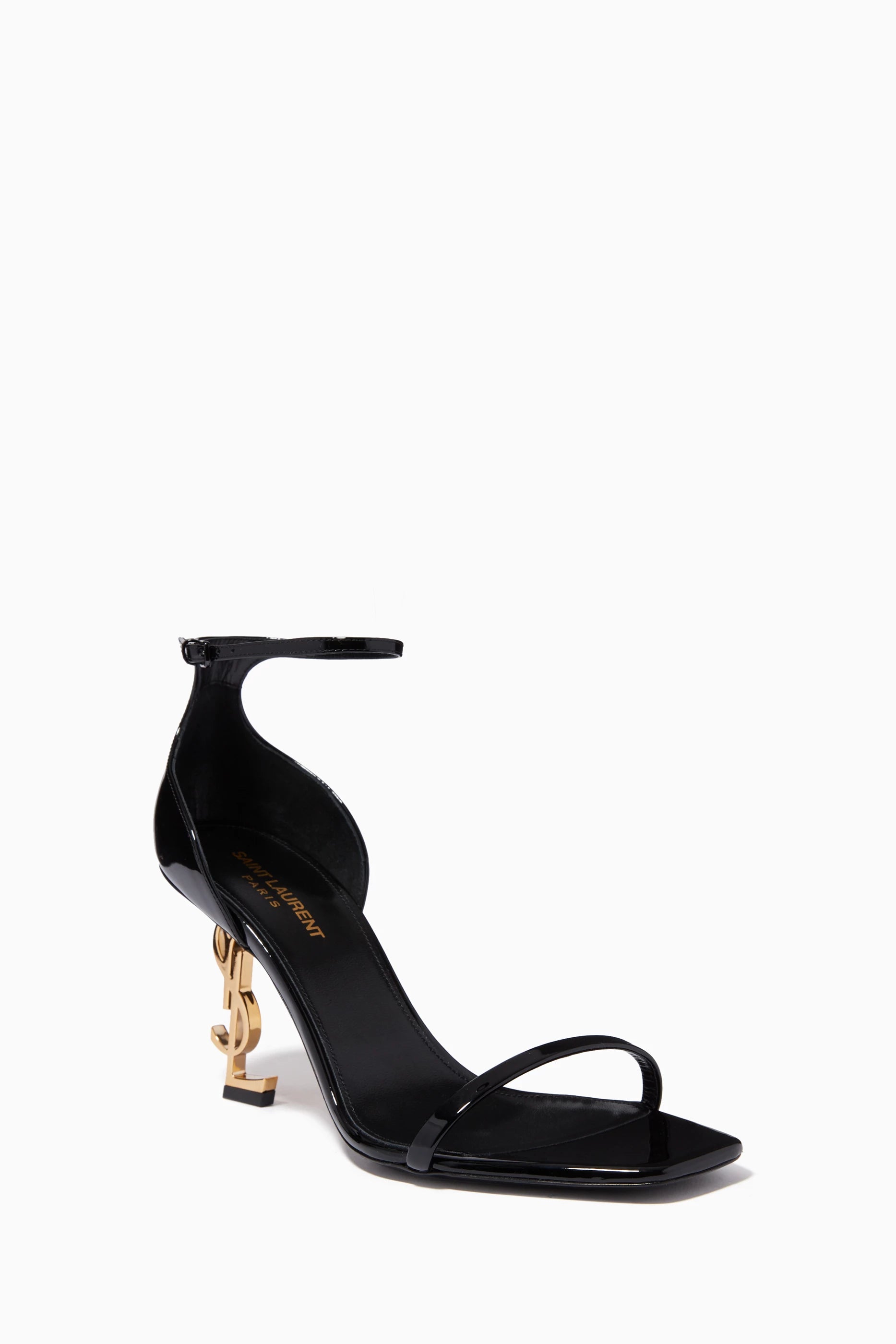 SAINT LAURENT  Opyum 85 Sandals in Patent Leather